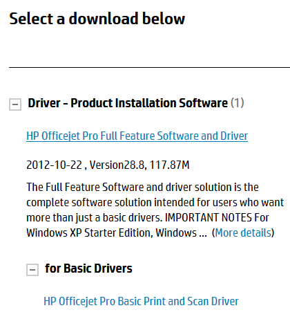 HP Driver Select Download